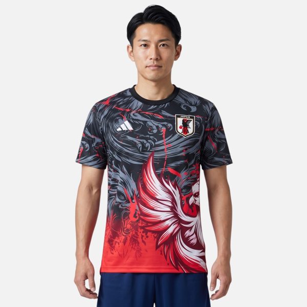 Maillot Japon 2025 2026 Eagle Noir Rouge