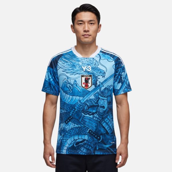 Maillot Japon 2025 2026 Samurai Dragon Bleu