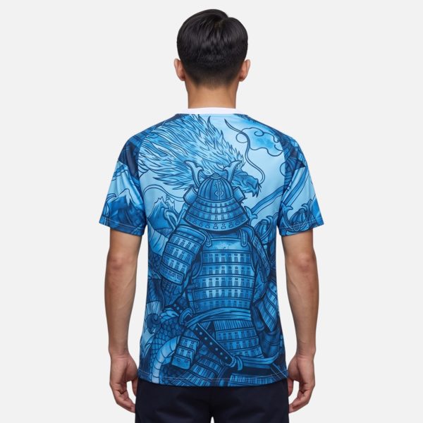 Maillot Japon 2025 2026 Samurai Dragon Bleu