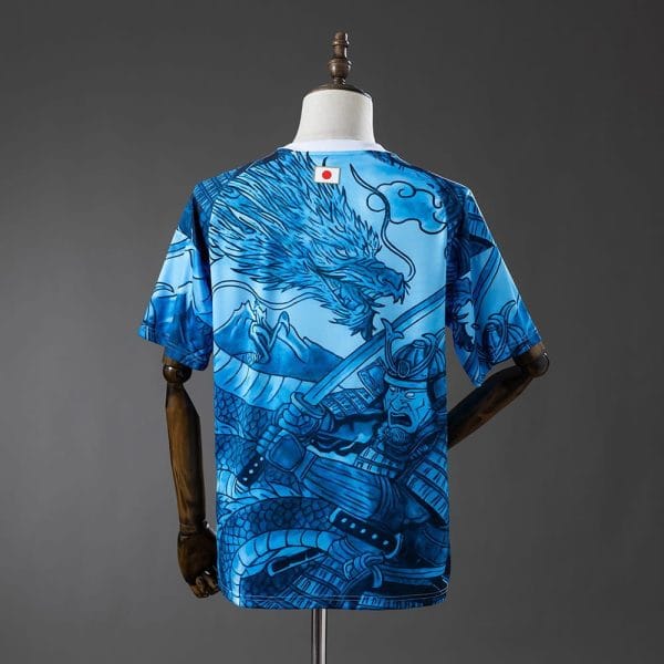 Maillot Japon 2025 2026 Samurai Dragon Bleu